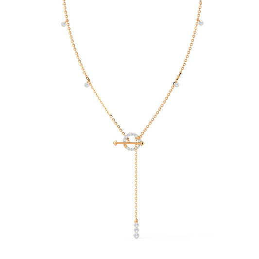 Glorious Toggle Lock Diamond Necklace