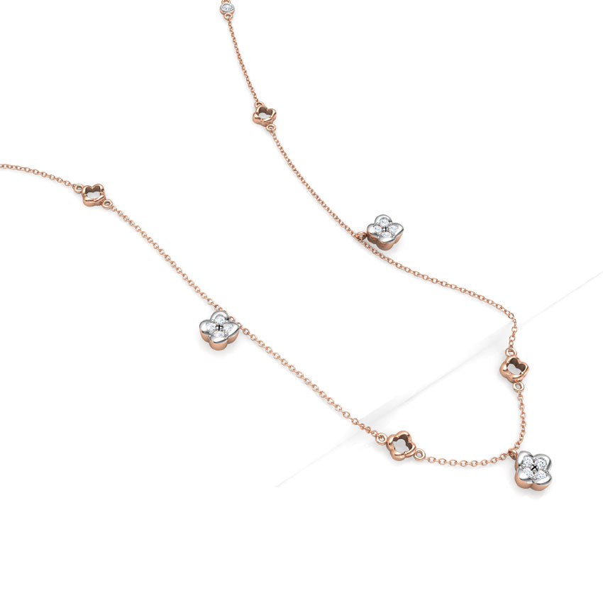 Florence Fine Line Diamond Necklace