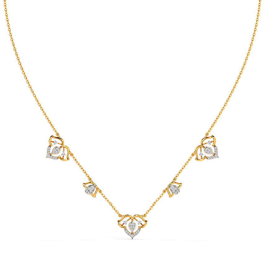 Twinkling Taani Stationary Diamond Necklace