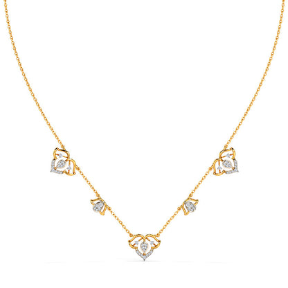 Twinkling Taani Stationary Diamond Necklace