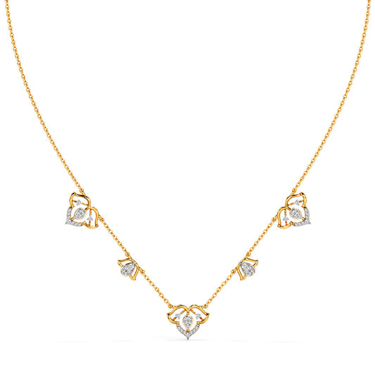 Twinkling Taani Stationary Diamond Necklace