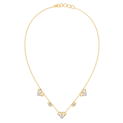 Twinkling Taani Stationary Diamond Necklace