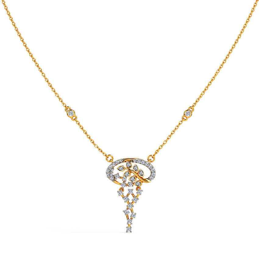 Floral Filigree Diamond Necklace