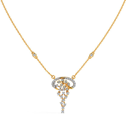 Floral Filigree Diamond Necklace