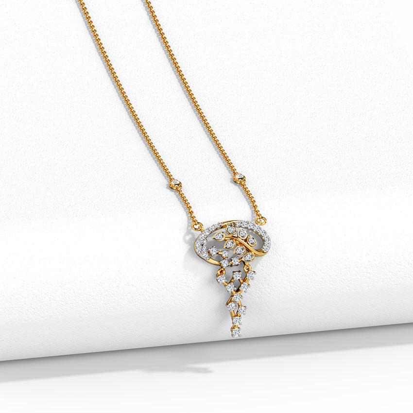 Floral Filigree Diamond Necklace