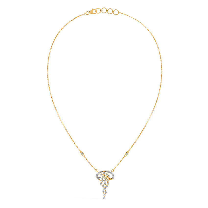 Floral Filigree Diamond Necklace