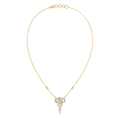 Floral Filigree Diamond Necklace