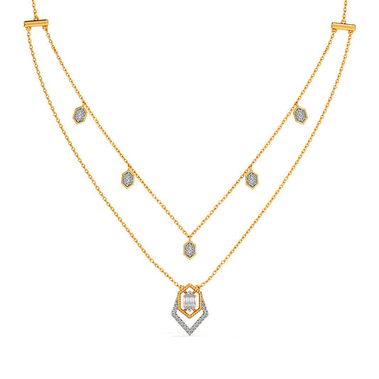 Swaying Beads Diamond Necklace