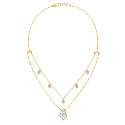 Swaying Beads Diamond Necklace