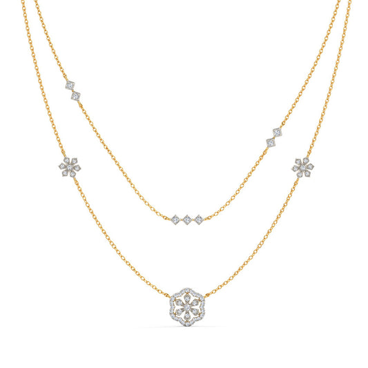 Lauren Floral Multi Layer Necklace