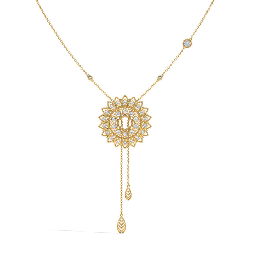 Fascinating Intricate Diamond Necklace