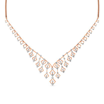 Twinkle Droplets Diamond Necklace