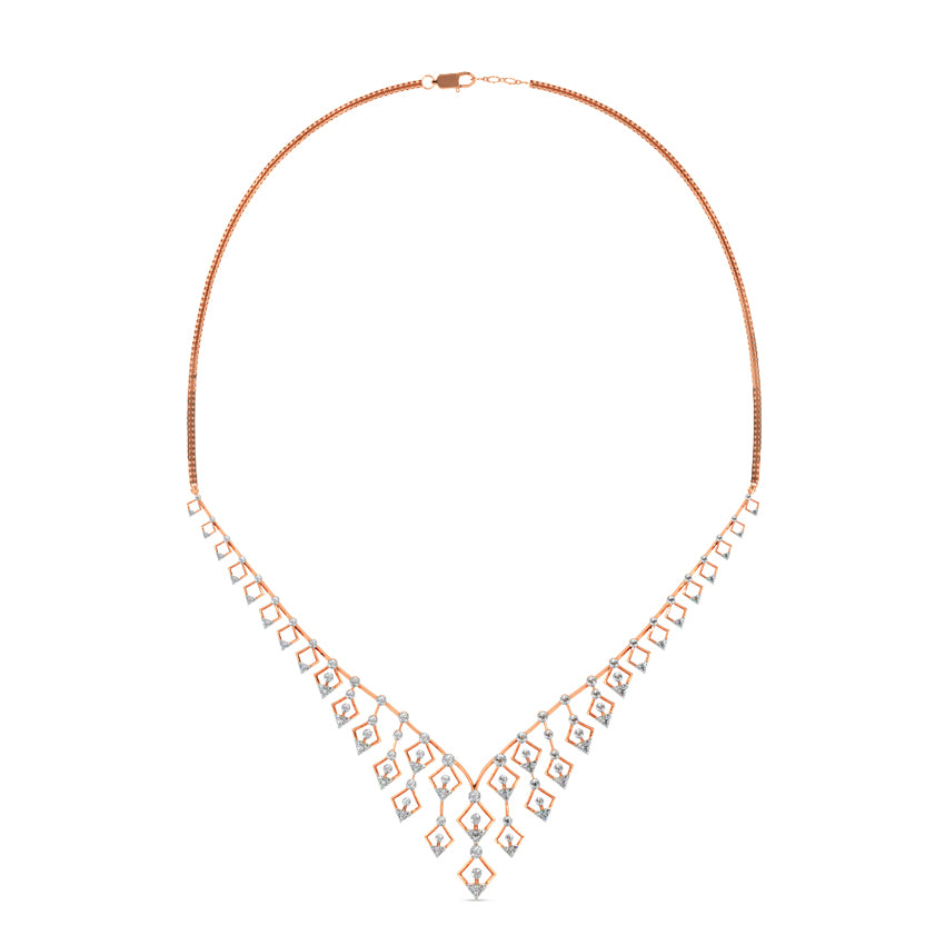 Twinkle Droplets Diamond Necklace