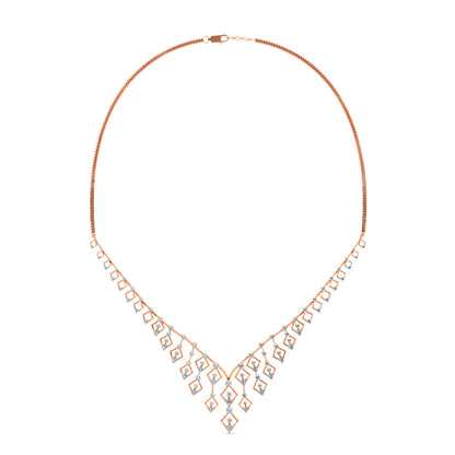 Twinkle Droplets Diamond Necklace