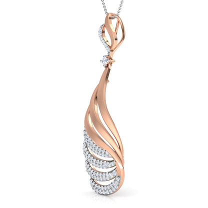 Paisley Arch Diamond Pendant
