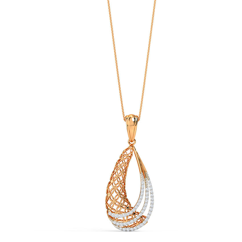 Dinah Trellis Diamond Pendant