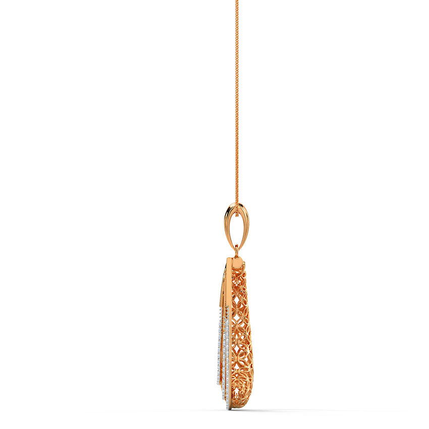 Dinah Trellis Diamond Pendant