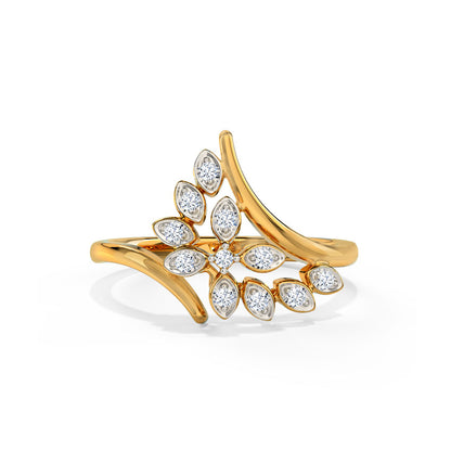 Radiant Petals Diamond Ring