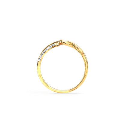 Curve Fern Diamond Ring