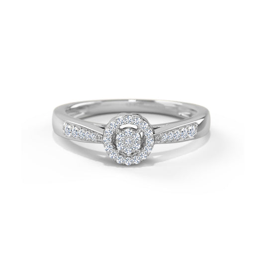 Isabelle Halo Diamond Ring