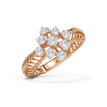 Linear Mesh Diamond Ring