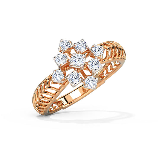 Linear Mesh Diamond Ring