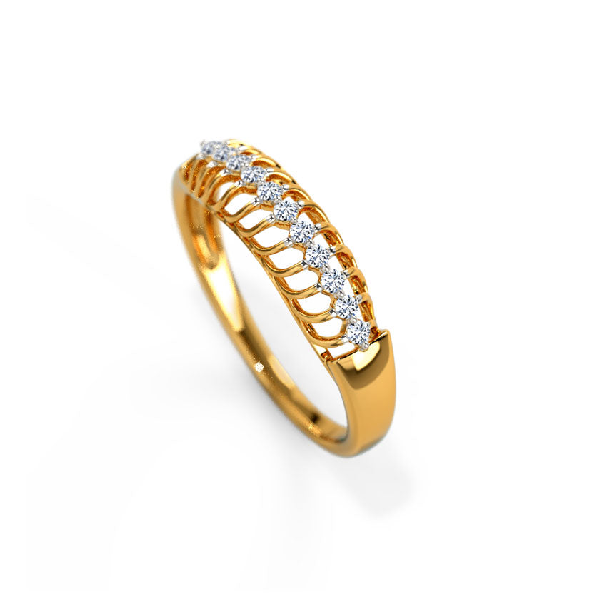 Elena Braided Diamond Band