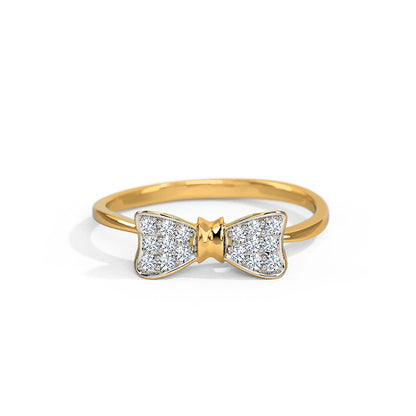 Pretty Bow Diamond Ring