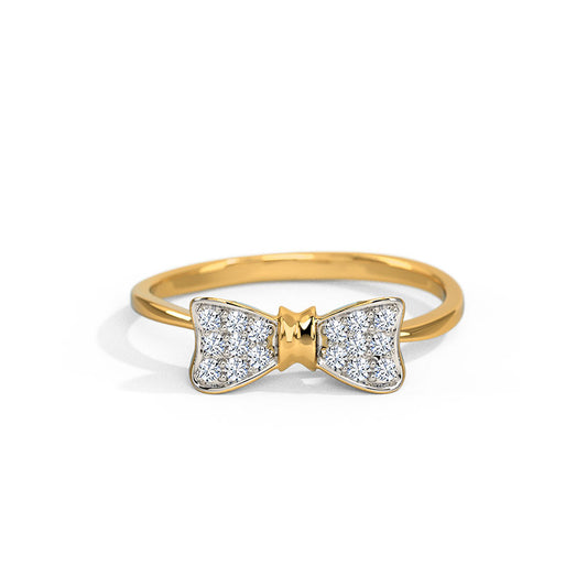 Pretty Bow Diamond Ring