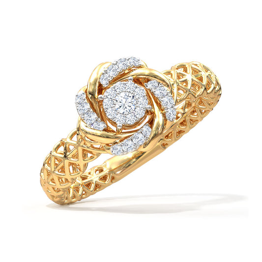 Rotate Mesh Diamond Ring