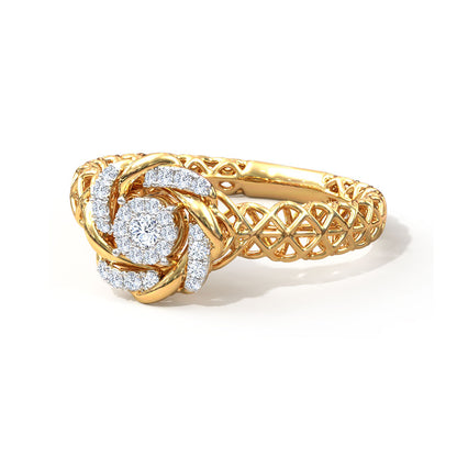 Rotate Mesh Diamond Ring