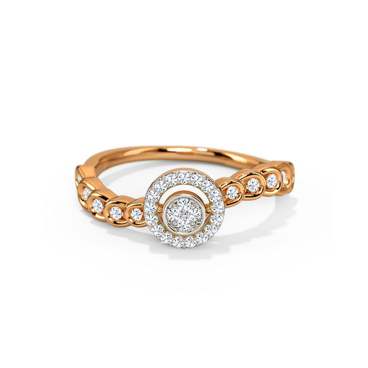 Fiona Halo Diamond Ring