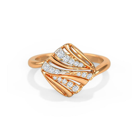 Nora Wave Diamond Ring