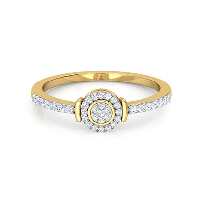 Elegant Halo Diamond Ring