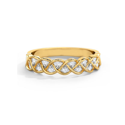 Intertwined Diamond Ring