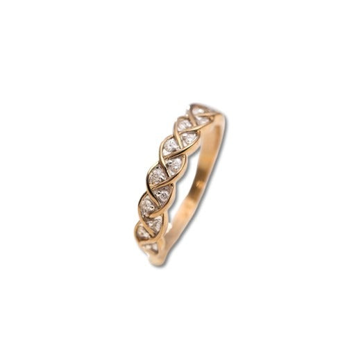Intertwined Diamond Ring