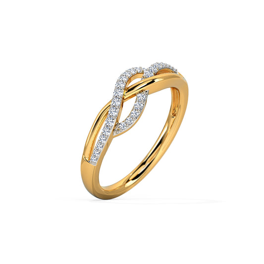 Enchanting Waves Diamond Ring