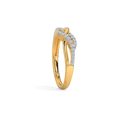 Enchanting Waves Diamond Ring