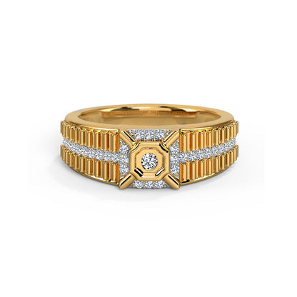 Strokes & Slash Diamond Ring for Men