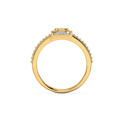 Strokes & Slash Diamond Ring for Men