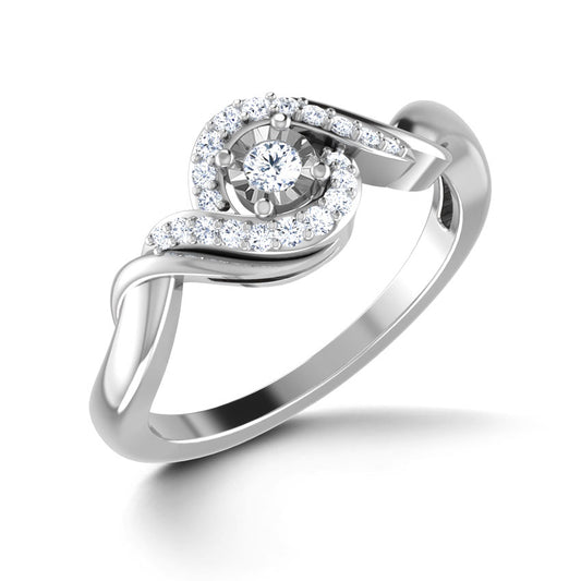 Spiral Illusion Diamond Ring