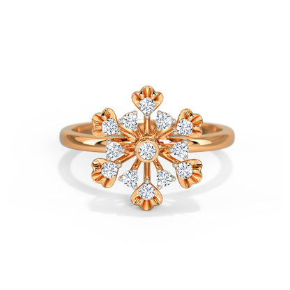Cora Petite Petal Diamond Ring