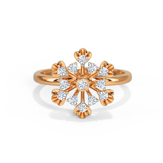 Cora Petite Petal Diamond Ring