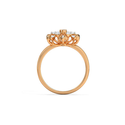 Cora Petite Petal Diamond Ring