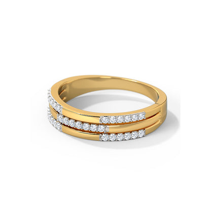Sadie 3 Row Diamond Band