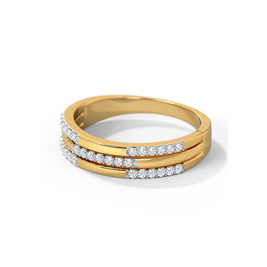 Sadie 3 Row Diamond Band