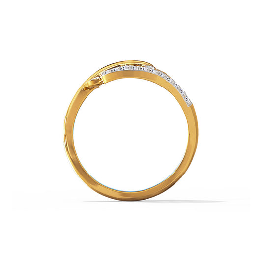 Glimmering Leaves Diamond Ring