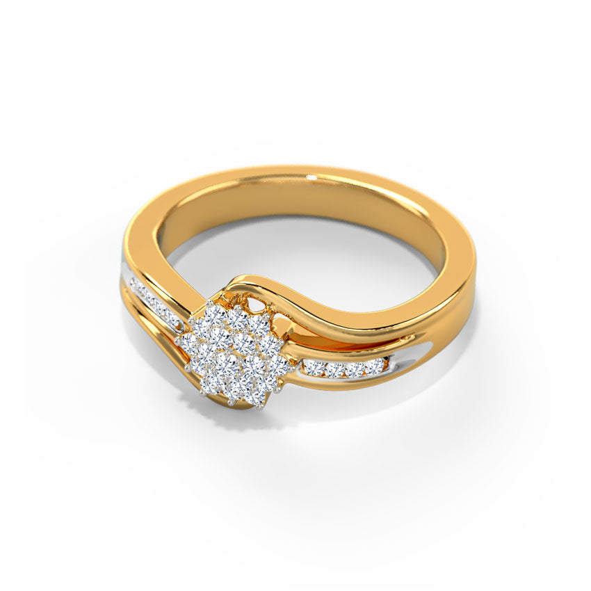 Artistic Bloom Diamond Ring