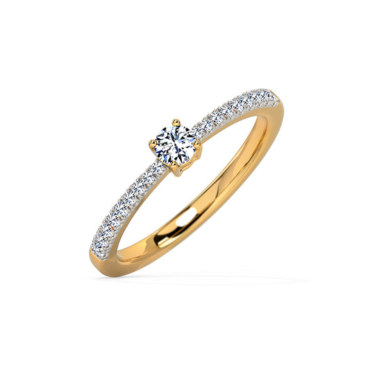 Linear Allure Diamond Ring