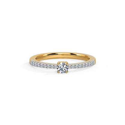 Linear Allure Diamond Ring